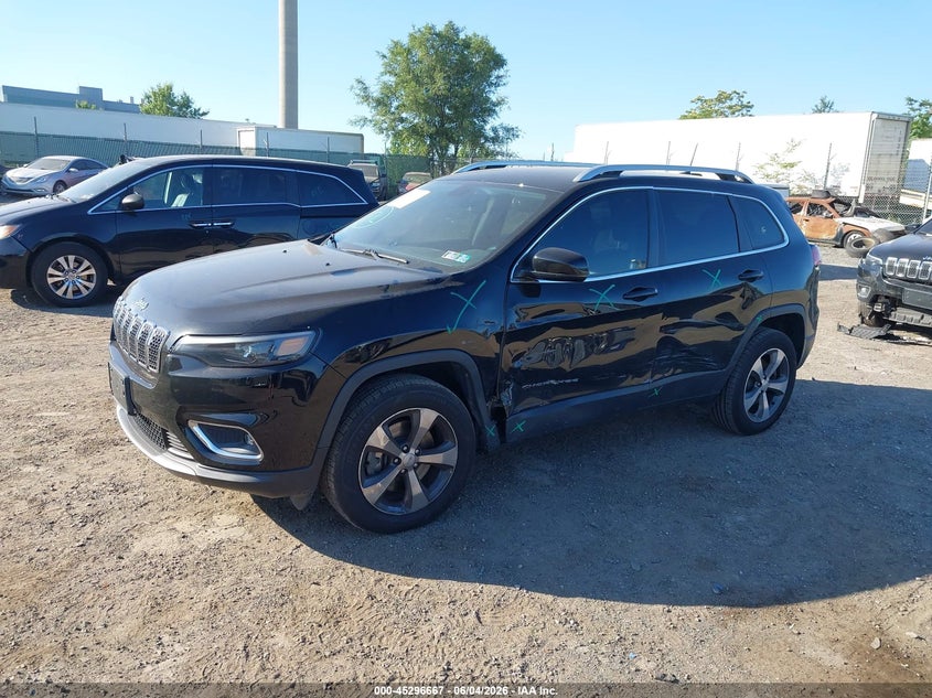 Vin: 1c4pjmdx9kd437405, lot: 45794524, jeep cherokee limited 4x4 20192