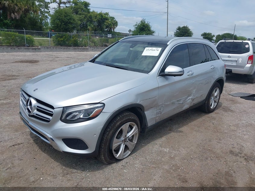 Vin: wdc0g4jb4jv064124, lot: 45794526, mercedes-benz glc 300 20182