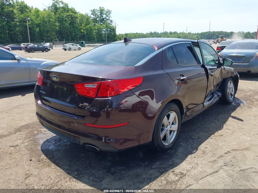 Vin: 5xxgm4a78eg305127, lot: 45794529, kia optima lx 20144