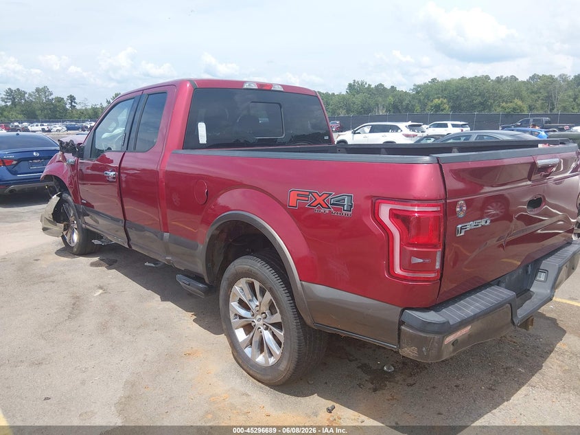 Vin: 1ftfx1egxfke19178, lot: 45794545, ford f-150 lariat 20153