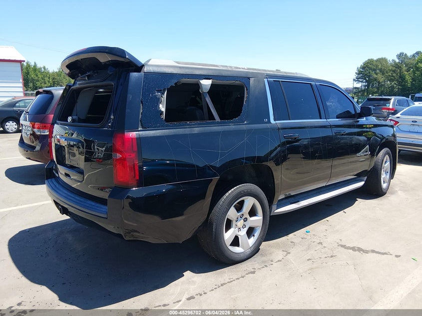 Vin: 1gnscjkc9fr553982, lot: 45794558, chevrolet suburban 1500 lt 20154