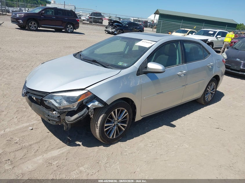Vin: 2t1burhe8ec176678, lot: 45794692, toyota corolla le plus 20142