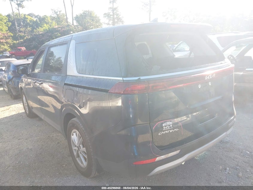 Vin: kndnb4h30r6405114, lot: 45794724, kia carnival mpv lx 20243