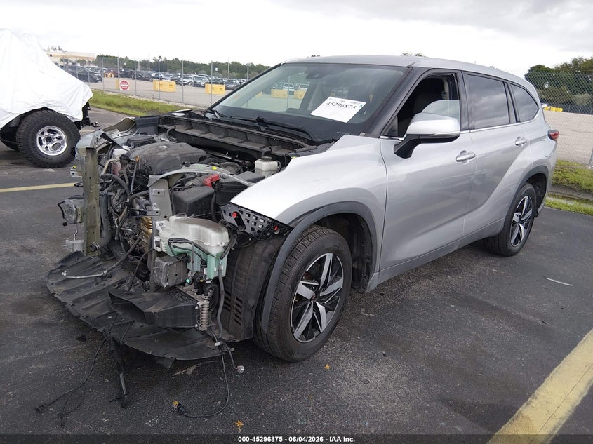 Vin: 5tdzzrah2ns139606, lot: 45794731, toyota highlander le 20222