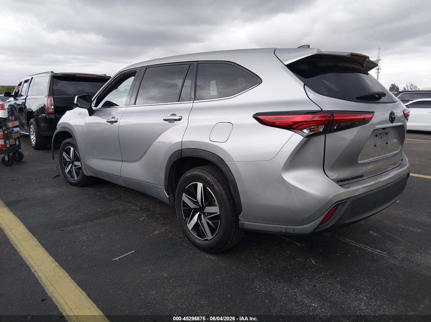 Vin: 5tdzzrah2ns139606, lot: 45794731, toyota highlander le 20223