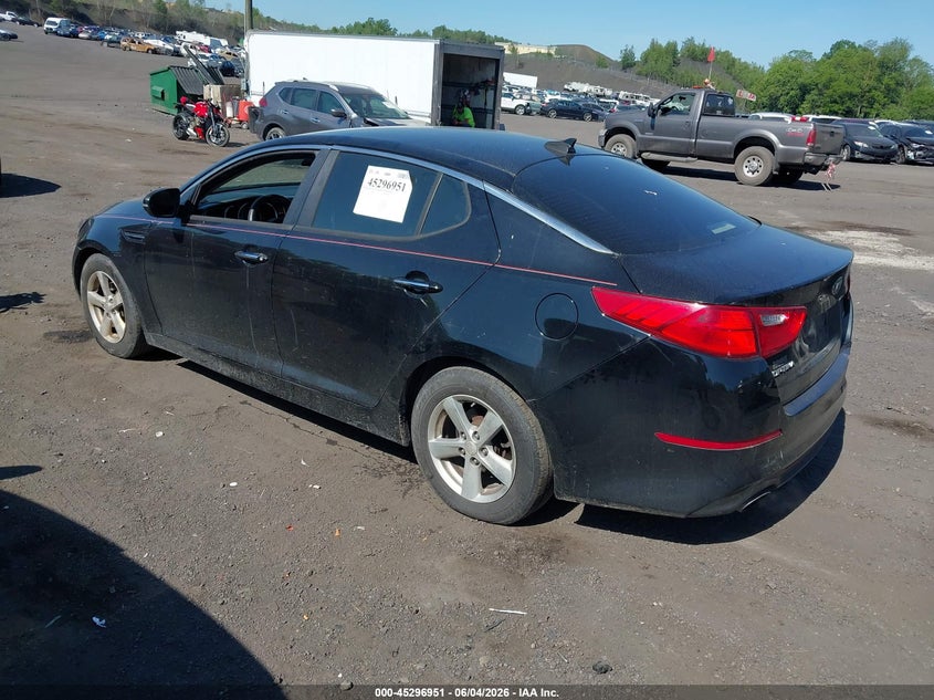 Vin: knagm4a73f5620291, lot: 45794807, kia optima lx 20153