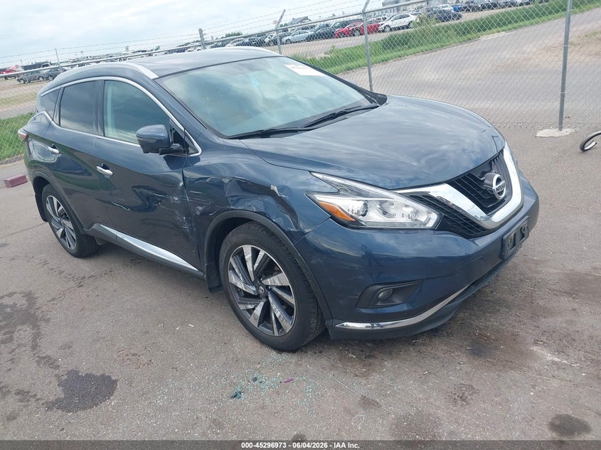 Vin: 5n1az2mh0hn168530, lot: 45794829, nissan murano platinum 2017 img_1