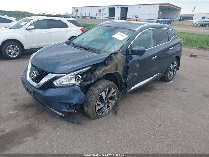 Vin: 5n1az2mh0hn168530, lot: 45794829, nissan murano platinum 20172
