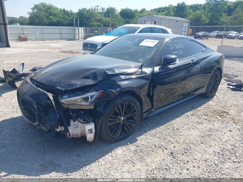 Vin: jn1fv7llxnm680163, lot: 45794867, infiniti q60 red sport 400 awd 20222