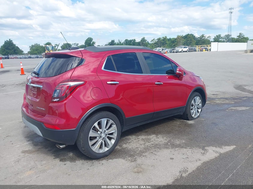Vin: kl4cjasb0jb580784, lot: 45794880, buick encore preferred 20184