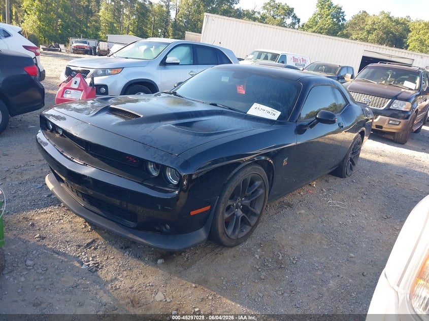 Vin: 2c3cdzfj4mh571826, lot: 45794885, dodge challenger r/t scat pack 20212