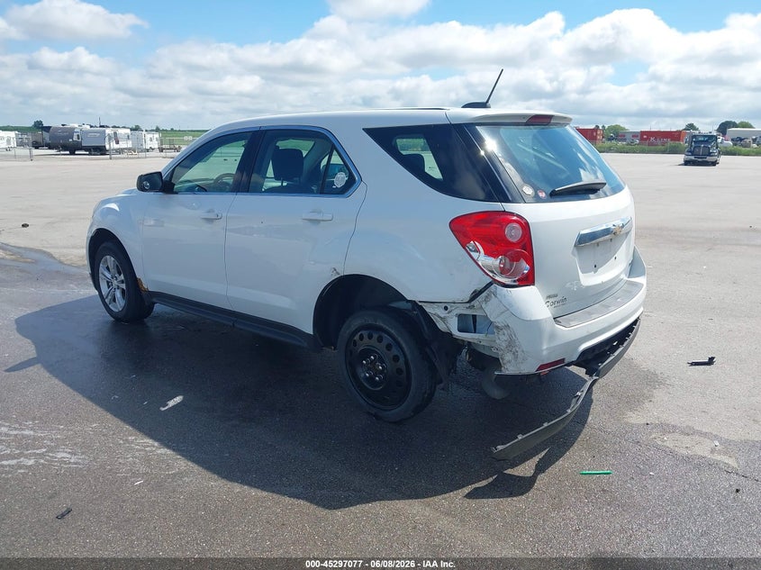 Vin: 2gnfleekxf6129265, lot: 45794933, chevrolet equinox ls 20153