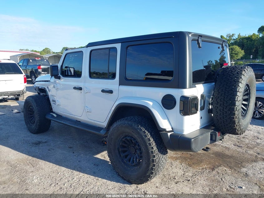Vin: 1c4hjxeg4lw211945, lot: 45794989, jeep wrangler unlimited sahara 4x4 20203