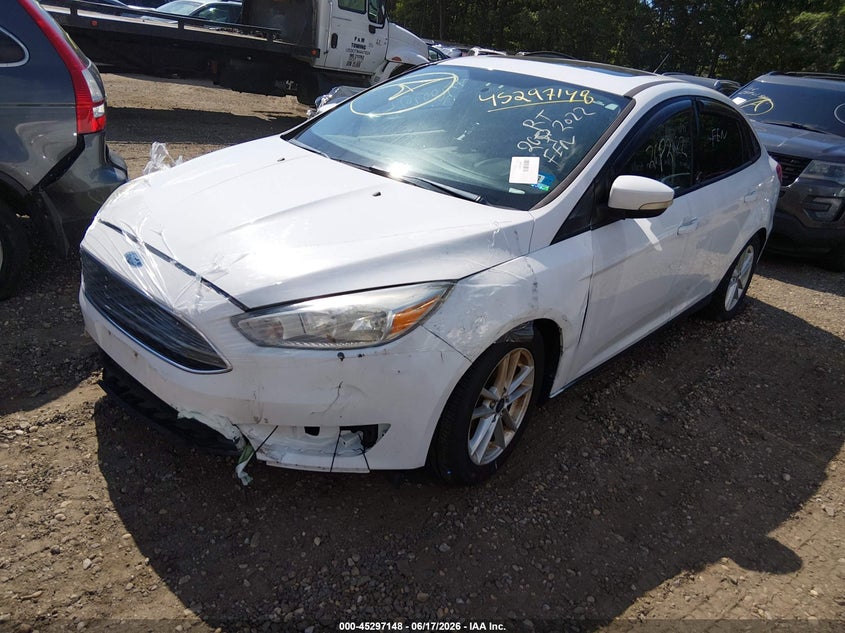 Vin: 1fadp3f29fl262667, lot: 45795004, ford focus se 20152