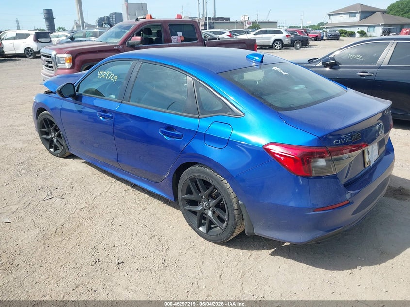 Vin: 2hgfe2f55nh556450, lot: 45795075, honda civic sport 20223