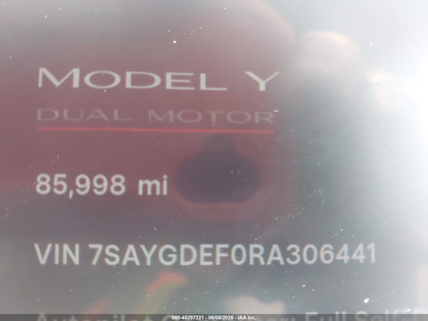 2024 TESLA MODEL Y SPORT UTILITY VEHICLE ELECTRIC