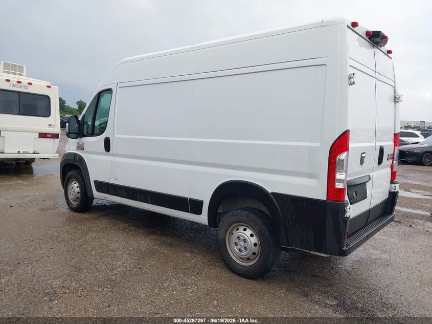 Vin: 3c6trvcgxke539574, lot: 45795153, ram promaster 2500 high roof 136 wb 20193