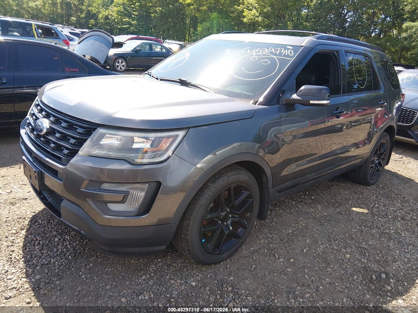 Vin: 1fm5k8gt1ggb57709, lot: 45795166, ford explorer sport 20162