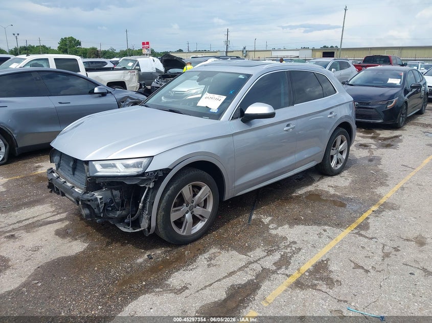 Vin: wa1bnafy5j2010942, lot: 45795210, audi q5 2.0t premium/2.0t tech premium 20182