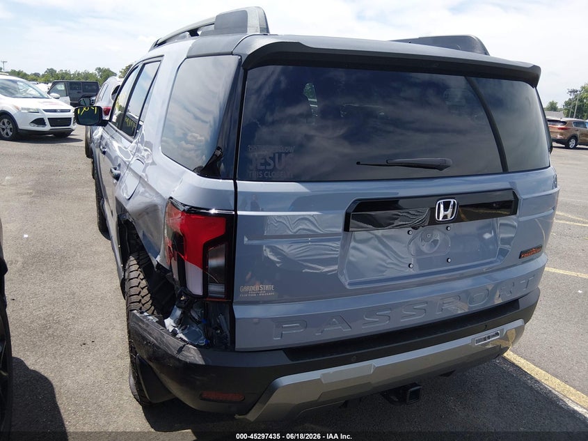 Vin: 5fnyf9h82tb061713, lot: 45795291, honda passport awd trailsport elite/awd trailsport elite blackout 20263