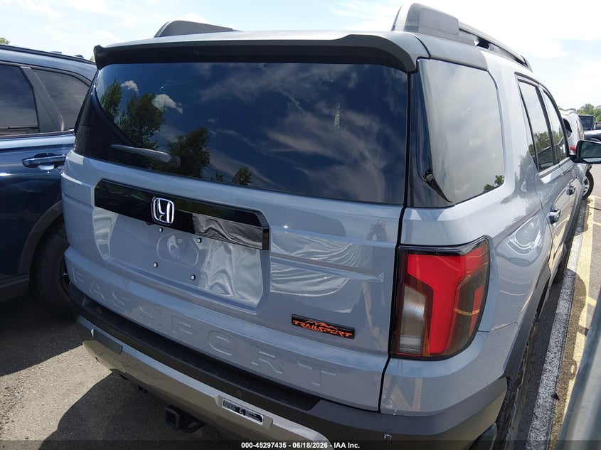 Vin: 5fnyf9h82tb061713, lot: 45795291, honda passport awd trailsport elite/awd trailsport elite blackout 20264