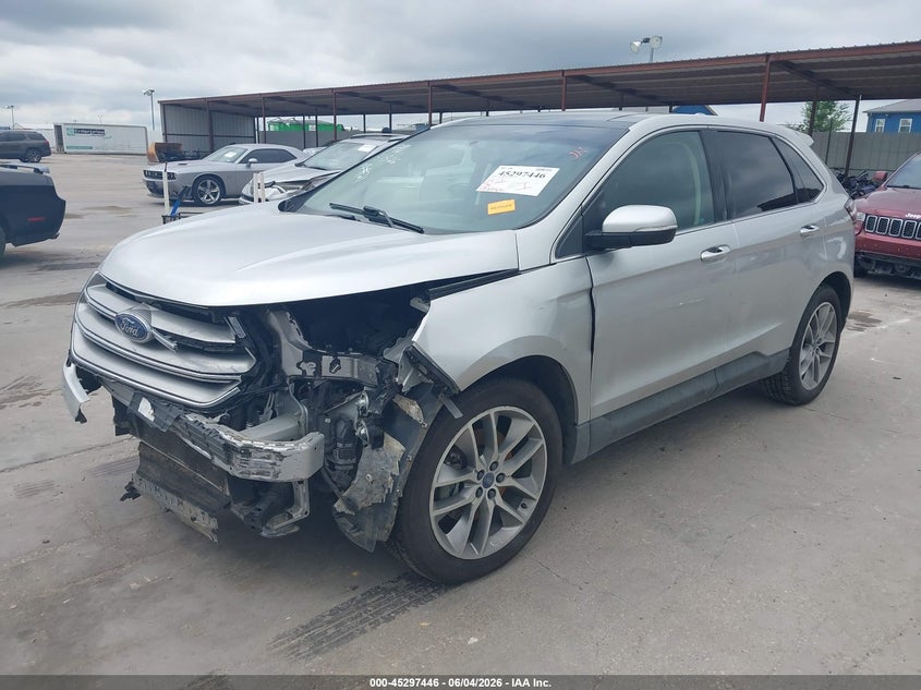 Vin: 2fmpk3k87jbb86063, lot: 45795302, ford edge titanium 20182