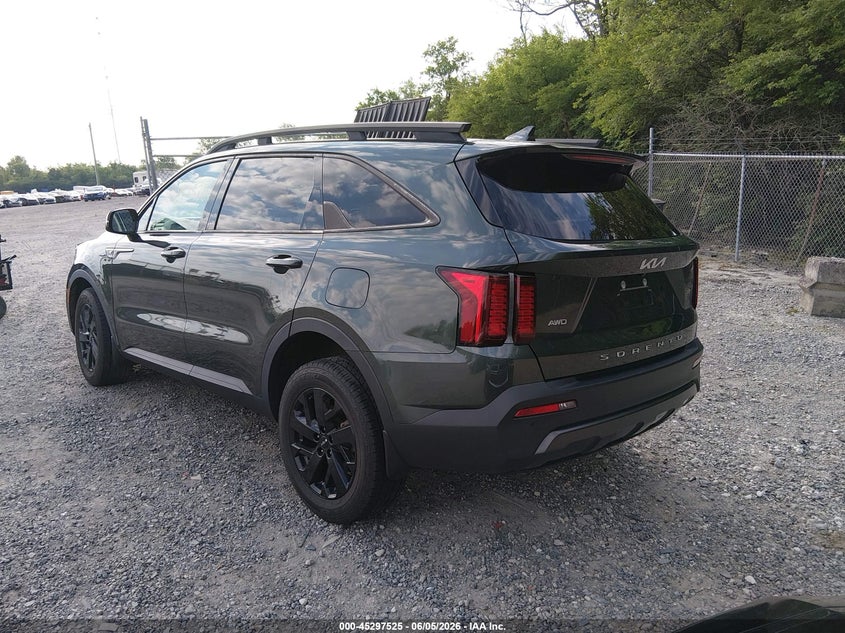 Vin: 5xyrldlc7ng139880, lot: 45795381, kia sorento x-line s 20223
