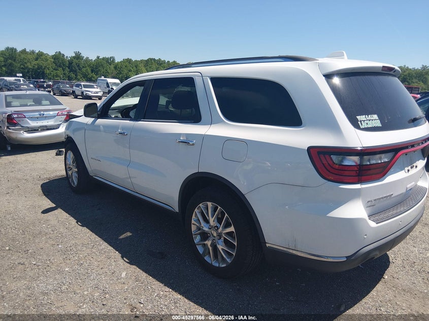 Vin: 1c4rdjeg5fc730257, lot: 45795422, dodge durango citadel 20153