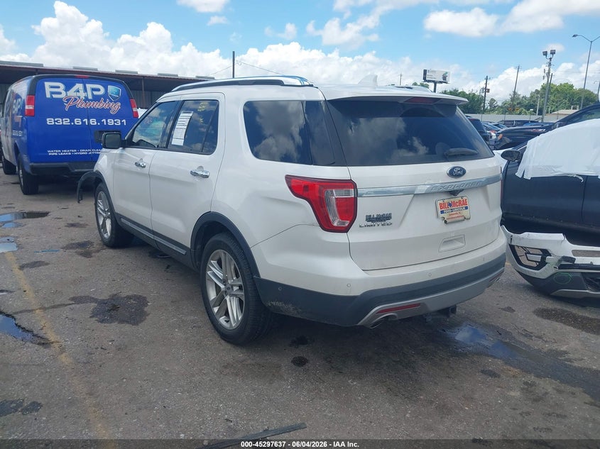 Vin: 1fm5k7f80hgd86620, lot: 45795493, ford explorer limited 20173