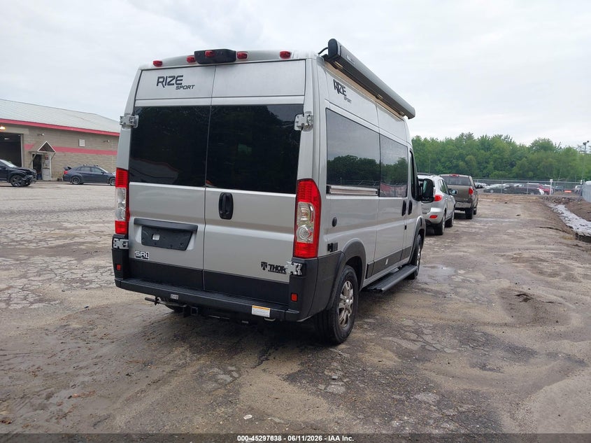 Vin: 3c6lrvbg3se547100, lot: 45795494, ram promaster 1500 slt+  high roof 136 wb 20254