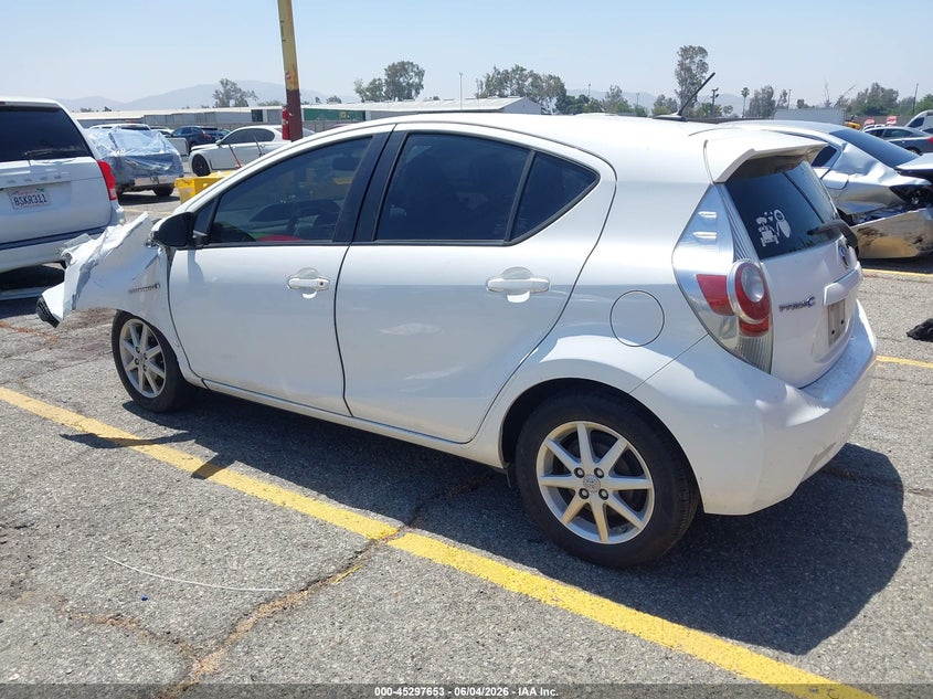 Vin: jtdkdtb30c1510515, lot: 45795509, toyota prius c four 20123