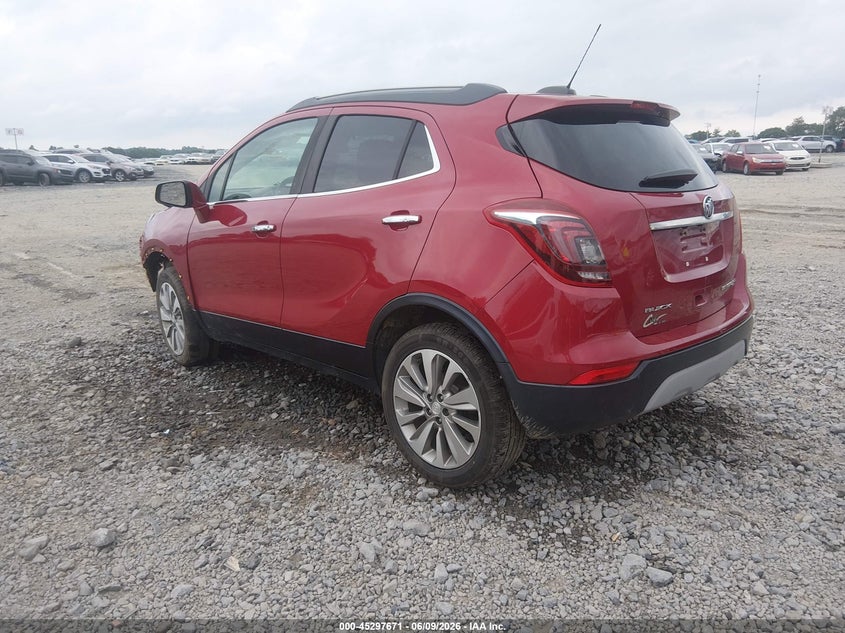 Vin: kl4cjesb5hb257350, lot: 45795527, buick encore preferred 20173