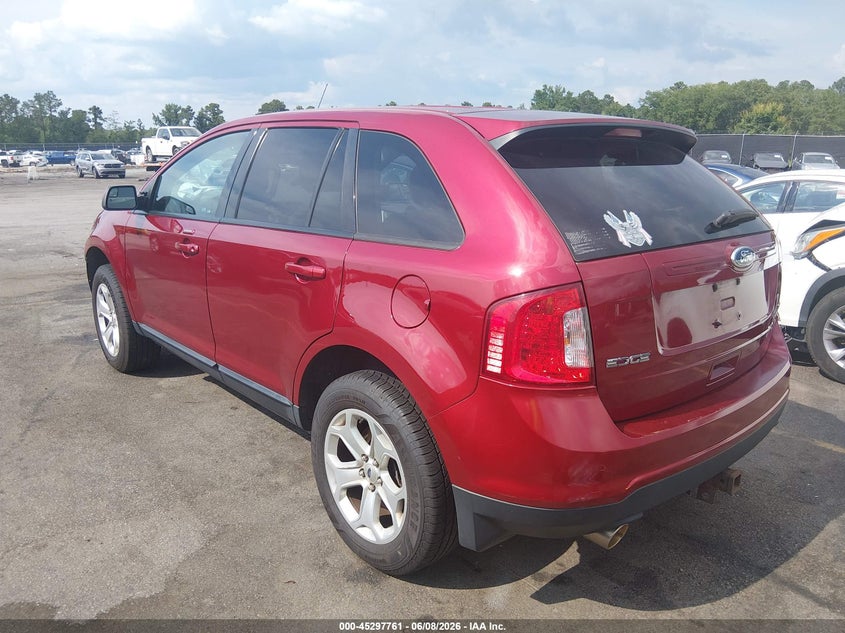 Vin: 2fmdk3jcxebb46090, lot: 45795617, ford edge sel 20143