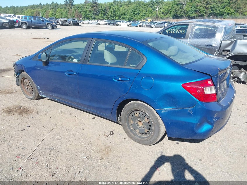 Vin: 2hgfb2f50ch585750, lot: 45795773, honda civic lx 20123