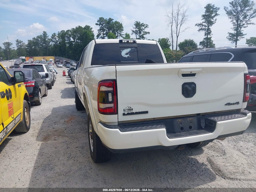 Vin: 3c6ur5nl5lg174368, lot: 45795794, ram 2500 laramie  4x4 6'4 box 20203