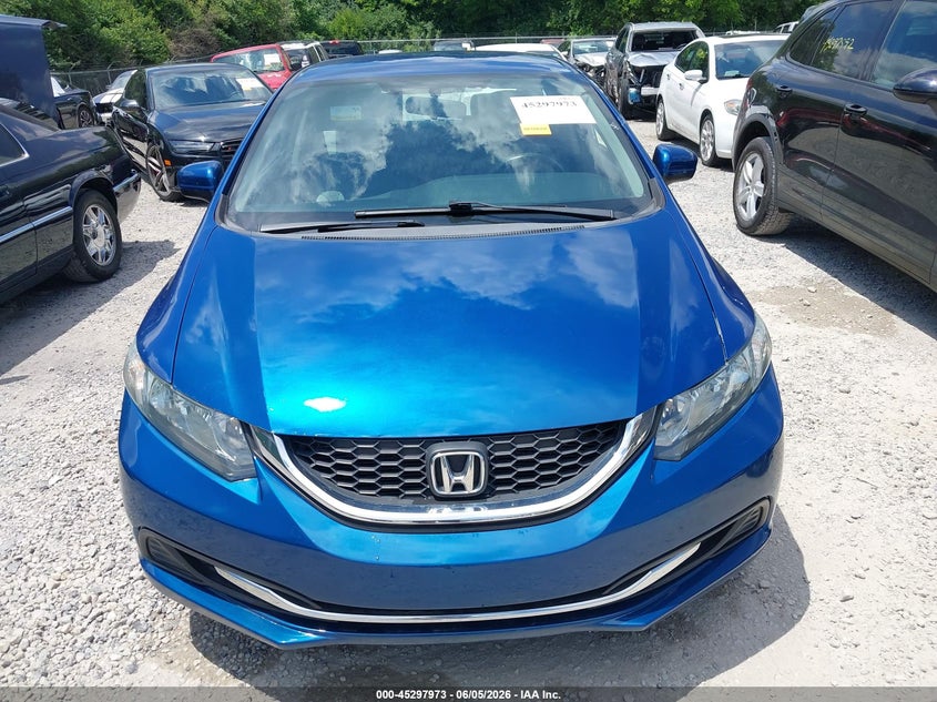 2015 Honda Civic 1.8 Lx blue Lot 111045297973 Vin 19XFB2E51FE041838