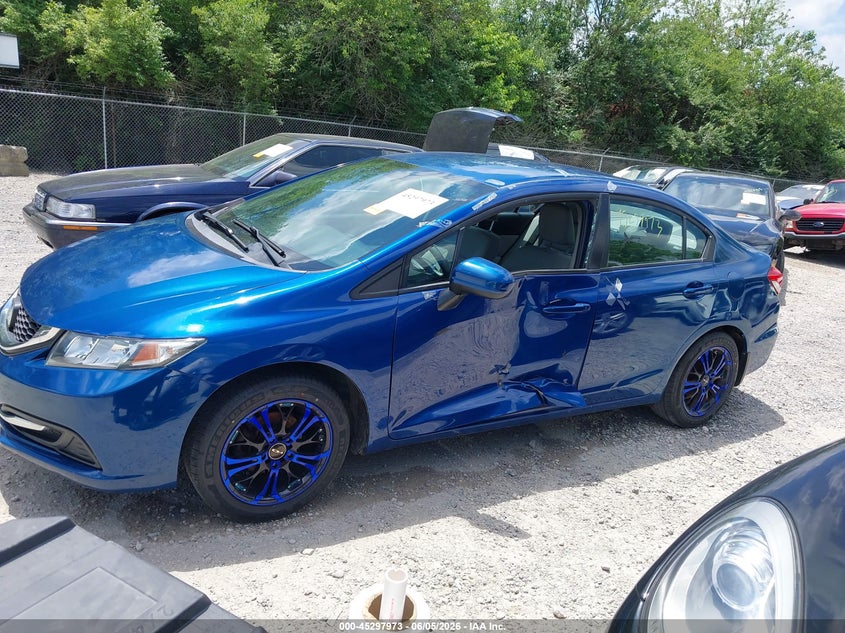 2015 Honda Civic 1.8 Lx blue Lot 111045297973 Vin 19XFB2E51FE041838