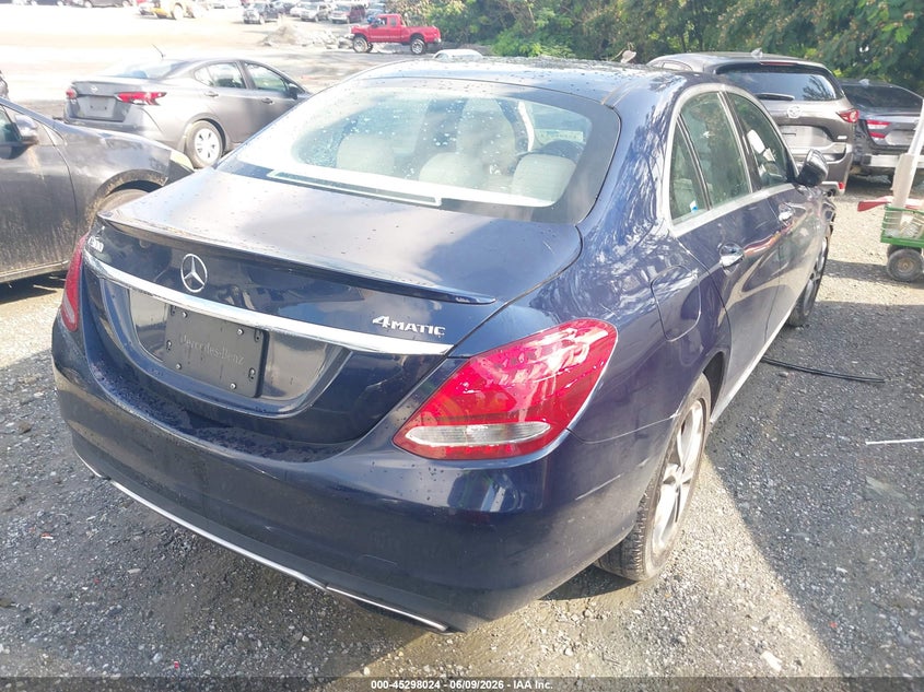 Vin: 55swf4kb7gu140281, lot: 45795880, mercedes-benz c 300 4matic 20164