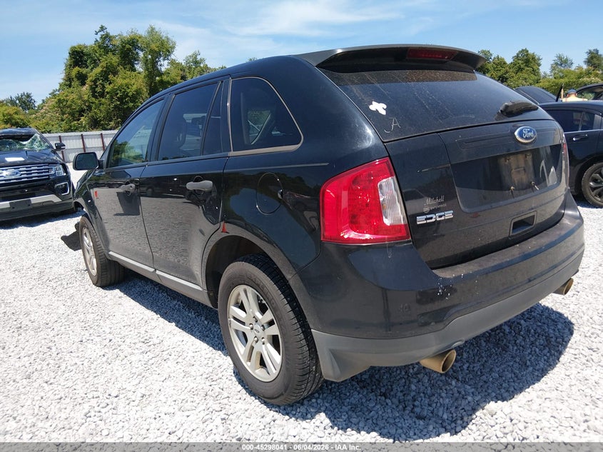 Vin: 2fmdk3gc6bbb49992, lot: 45795898, ford edge se 20113