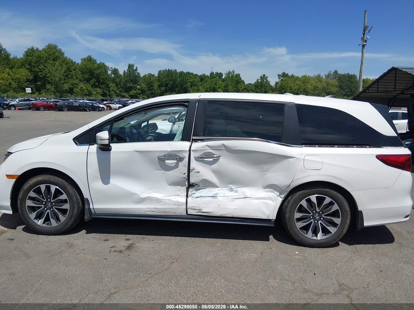 2022 Honda Odyssey Ex-L VIN: 5FNRL6H78NB034506 Lot: 45298050