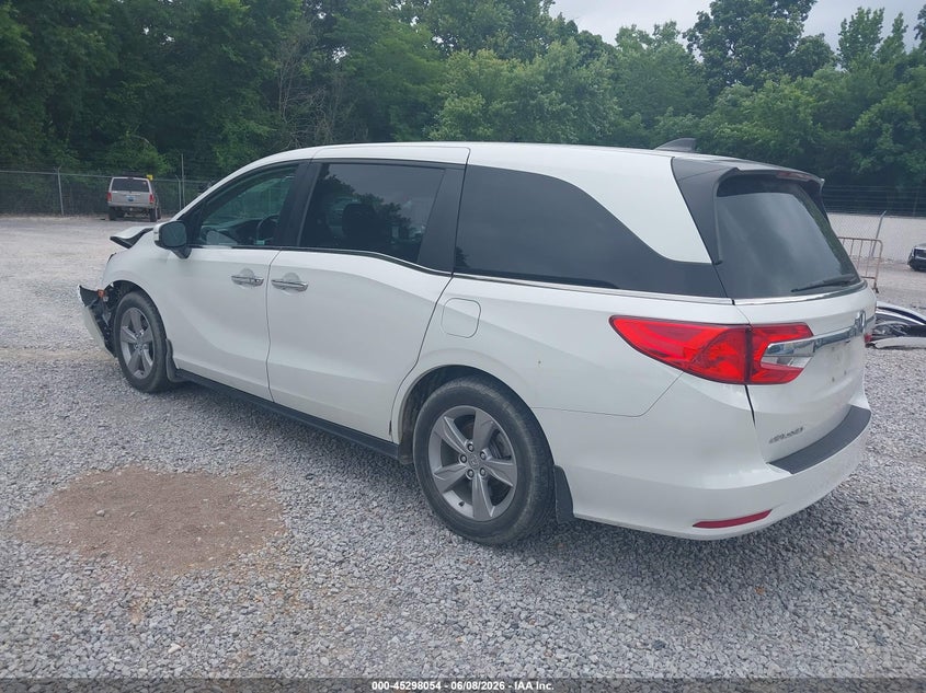 Vin: 5fnrl6h74lb047587, lot: 45795910, honda odyssey ex-l/ex-l w/navi   res 20203