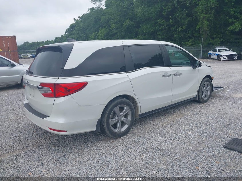 Vin: 5fnrl6h74lb047587, lot: 45795910, honda odyssey ex-l/ex-l w/navi   res 20204