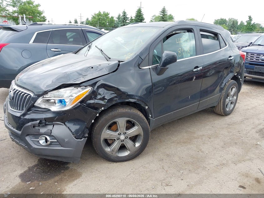 Vin: kl4cjgsb2db180829, lot: 45795974, buick encore leather 20132
