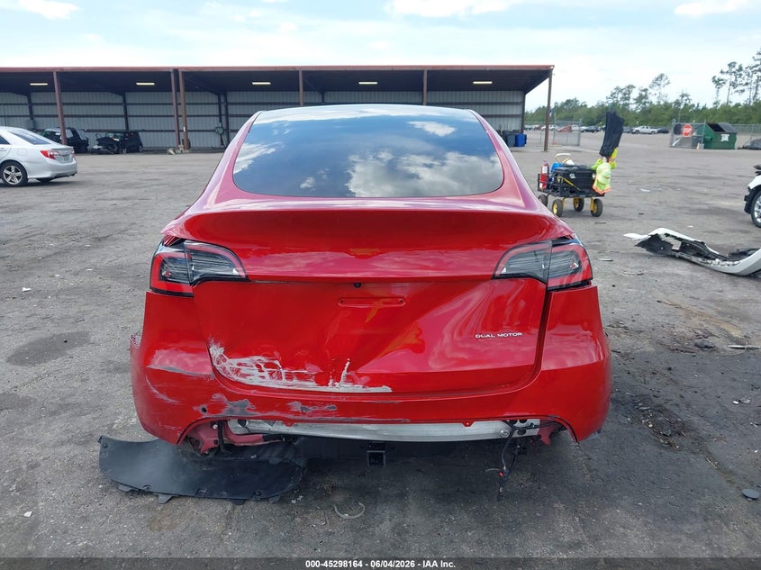 2021 Tesla Model Y Long Range Dual Motor All-Wheel Drive VIN: 5YJYGDEE7MF075957 Lot: 45298164