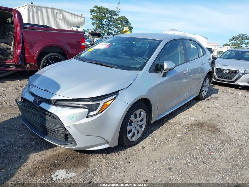 Vin: jtdbcmfexs3095727, lot: 45796041, toyota corolla hybrid le 20252