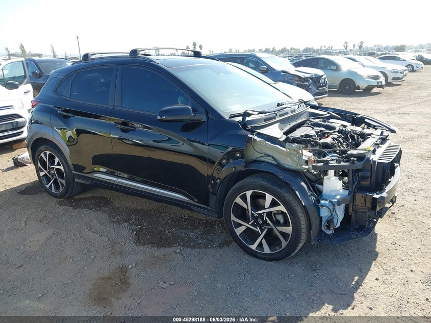 Vin: km8k53a34nu794856, lot: 45796044, hyundai kona limited 2022 img_1