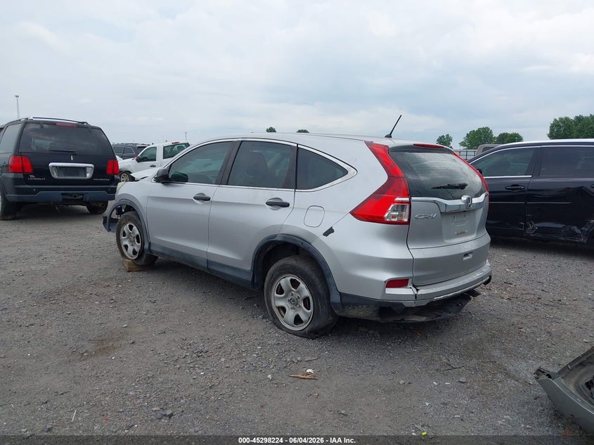 Vin: 3czrm3h37gg706099, lot: 45796079, honda cr-v lx 20163