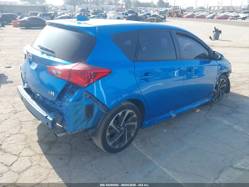 Vin: jtnkarje4gj506970, lot: 45796218, scion im 20164