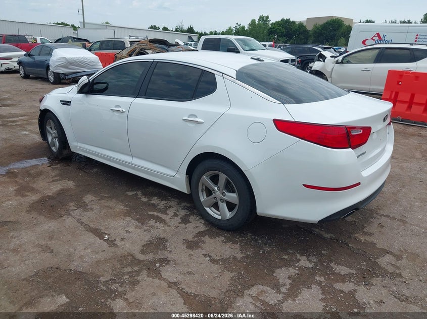 Vin: 5xxgm4a75eg288013, lot: 45796276, kia optima lx 20143