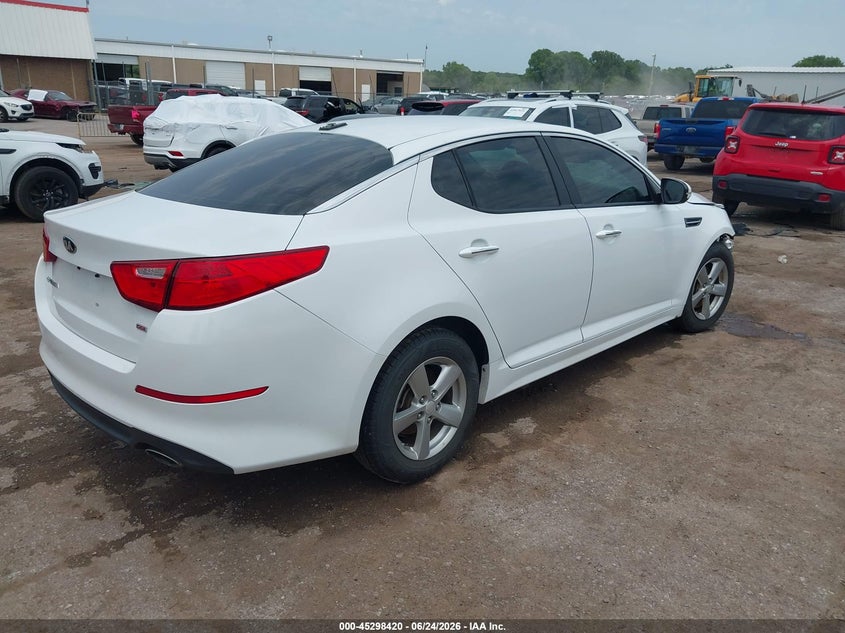 Vin: 5xxgm4a75eg288013, lot: 45796276, kia optima lx 20144